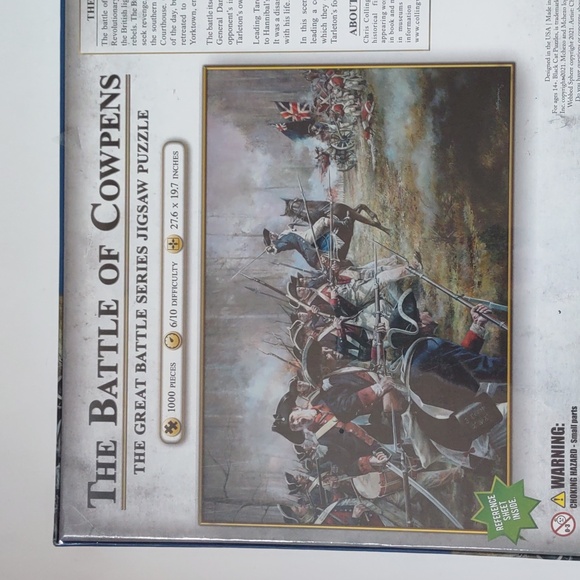 The Battle of Cowpens The Great Battle Series Jigsaw Puzzle Block Cat Puzzles - Picture 10 of 14